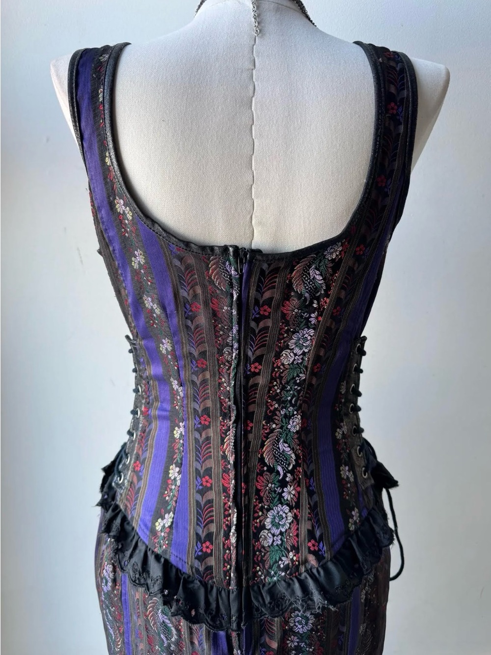 Vintage Y2K punk goth corset dress Hot Topic authentic - Picture 5 of 7